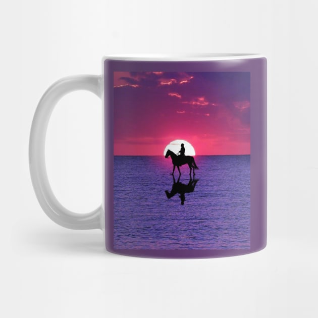 Horse and Rider on Water by KutieKoot T's